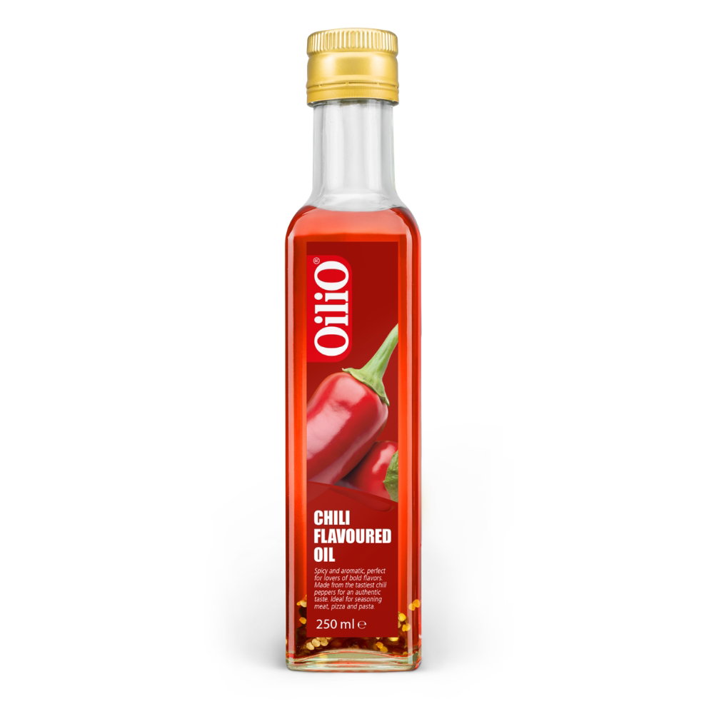 Oilio Chiliolie 250ml Oilio Chiliolie 250ml – natuurlijke pittige olie zonder conserveermiddelen
