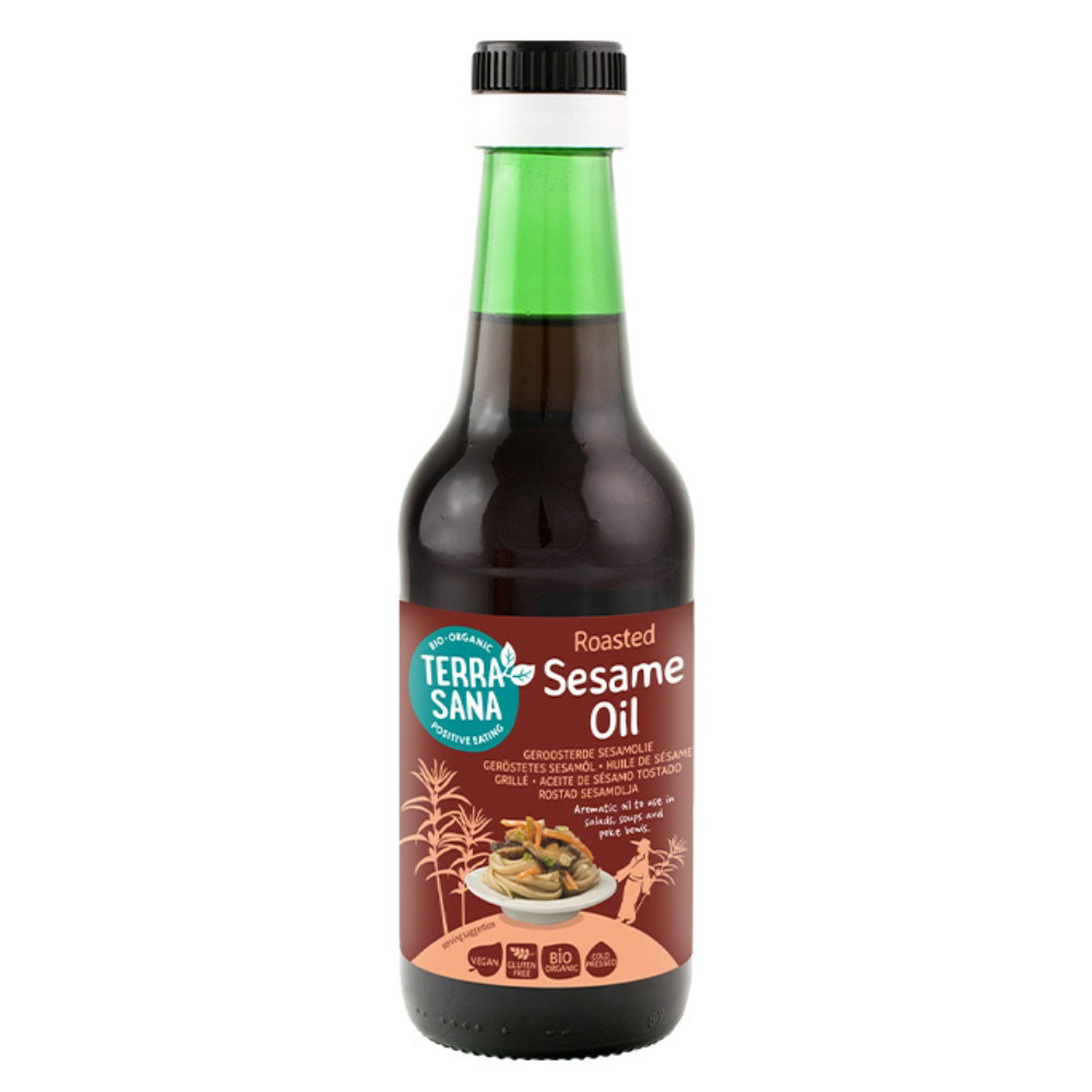 sesamolie geroosterd bio Terrasana Terrasana sesamolie geroosterd bio 250ml