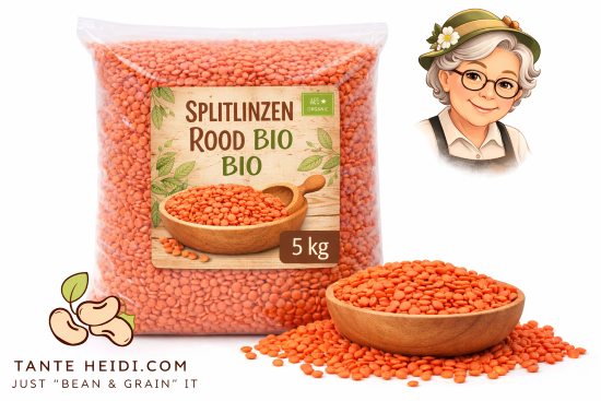 splitlinzen-rood-bio-5kg-tanteheidi splitlinzen rood bio 5kg gedroogde linzen peulvruchten tanteheidi