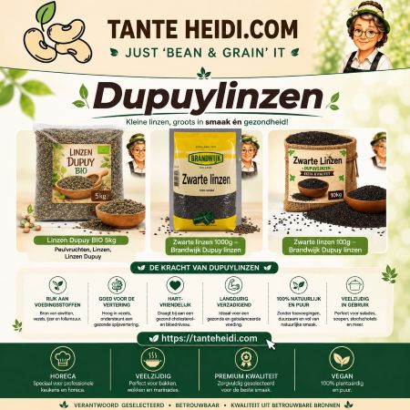 DuPuy linzen Tante Heidi Assortiment DuPuy linzen van Tante Heidi voor salades, soepen en smaakvolle gerechten.