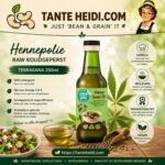 Terrasana koudgeperste hennepolie met natuurlijke, nootachtige smaak voor salades, dressings en koude gerechten.